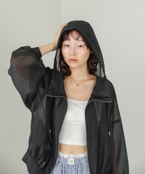 Bab(バブ)の「【再販決定!】フード付きボリュームマウンテンパーカー(パーカー・レディース・グレイッシュベージュ/ブラック/アイボリー・FREE)」の21枚目の写真