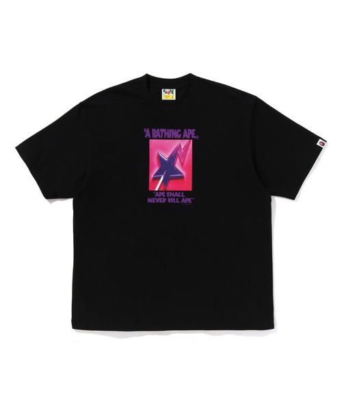 A BATHING APE(アベイシングエイプ)の「LOLLIPOP STA GRAPHIC RELAXED FIT TEE(Tシャツ/カットソー・メンズ・ホワイト/ブラック・X-LARGE/MEDIUM/XX-LARGE/LARGE/SMALL)」の2枚目の写真