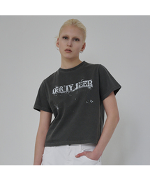 ペイントドロップTシャツ(チャコール)