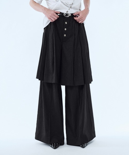 seyto(セイト)の「Lame stripe pleats half pants / ラメストライププリーツハーフパンツ(その他パンツ・メンズ・グレー/ブラック・3/2/1)」の20枚目の写真