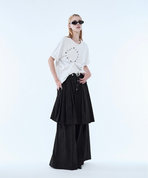 seyto(セイト)の「Lame stripe pleats half pants / ラメストライププリーツハーフパンツ(その他パンツ・メンズ・グレー/ブラック・3/2/1)」の19枚目の写真