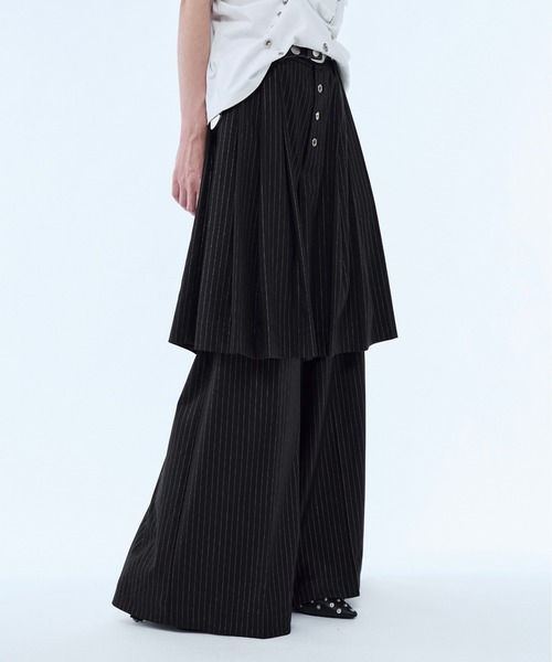 seyto(セイト)の「Lame stripe pleats half pants / ラメストライププリーツハーフパンツ(その他パンツ・メンズ・グレー/ブラック・3/2/1)」の22枚目の写真