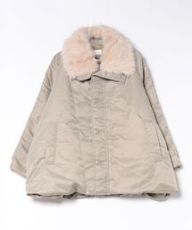 upperhights（アッパーハイツ）の「【upper hights】THE U-BENCH MID/ザ・ユー・ベンチ・ミッド ファー衿付き 中綿ジャケット（ダウンジャケット/コート）」