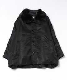 【upper hights】THE U-BENCH MID/ザ・ユー・ベンチ・ミッド ファー衿付き 中綿ジャケット