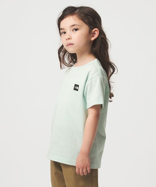 THE NORTH FACE(ザノースフェイス)の「【WEB限定】<THE NORTH FACE>スモールボックス ロゴTシャツ 110cm-120cm(Tシャツ/カットソー・キッズ・ライム/ホワイト/ネイビー・120cm/110cm)」の4枚目の写真