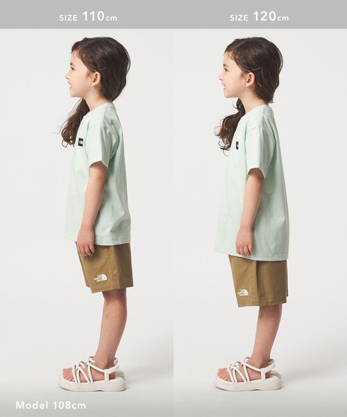 THE NORTH FACE(ザノースフェイス)の「【WEB限定】<THE NORTH FACE>スモールボックス ロゴTシャツ 110cm-120cm(Tシャツ/カットソー・キッズ・ライム/ホワイト/ネイビー・120cm/110cm)」の7枚目の写真