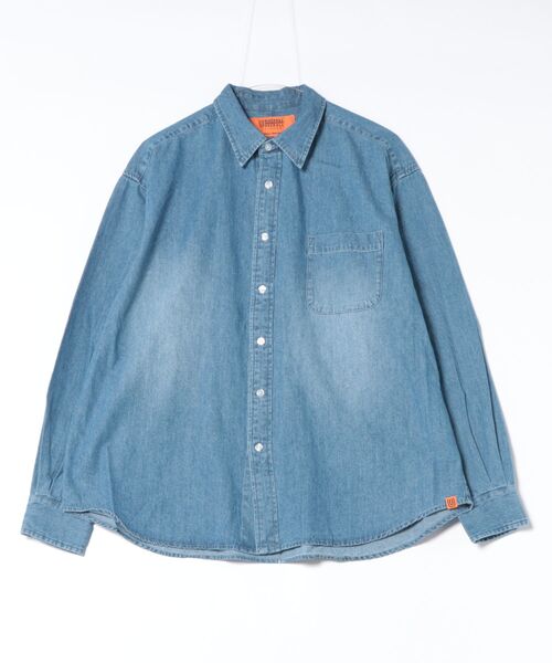 UNIVERSAL OVERALL(ユニバーサルオーバーオール)の「UNIVERSAL OVERALL DENIM L/S SHIRT(シャツ/ブラウス・メンズ・ライトインディゴブルー/インディゴブルー・L/M/XL)」の1枚目の写真