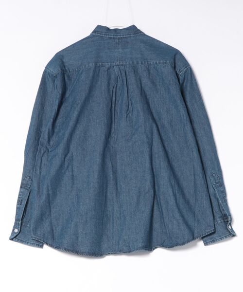 UNIVERSAL OVERALL(ユニバーサルオーバーオール)の「UNIVERSAL OVERALL DENIM L/S SHIRT(シャツ/ブラウス・メンズ・ライトインディゴブルー/インディゴブルー・L/M/XL)」の3枚目の写真