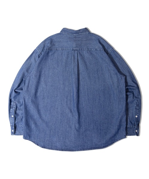 UNIVERSAL OVERALL(ユニバーサルオーバーオール)の「UNIVERSAL OVERALL DENIM L/S SHIRT(シャツ/ブラウス・メンズ・ライトインディゴブルー/インディゴブルー・L/M/XL)」の4枚目の写真