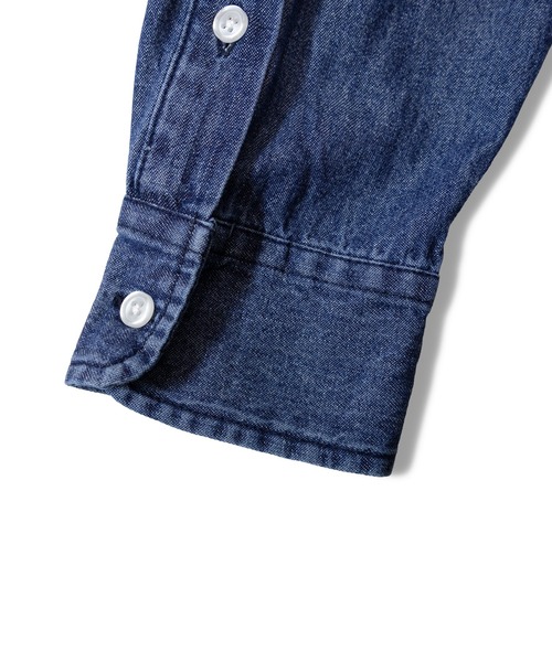 UNIVERSAL OVERALL(ユニバーサルオーバーオール)の「UNIVERSAL OVERALL DENIM L/S SHIRT(シャツ/ブラウス・メンズ・ライトインディゴブルー/インディゴブルー・L/M/XL)」の10枚目の写真