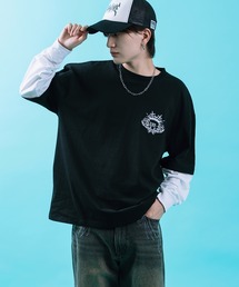 Daily russet（デイリー ラシット）の「【RUSS-K】フェイクレイヤード カットソー（Tシャツ/カットソー）」