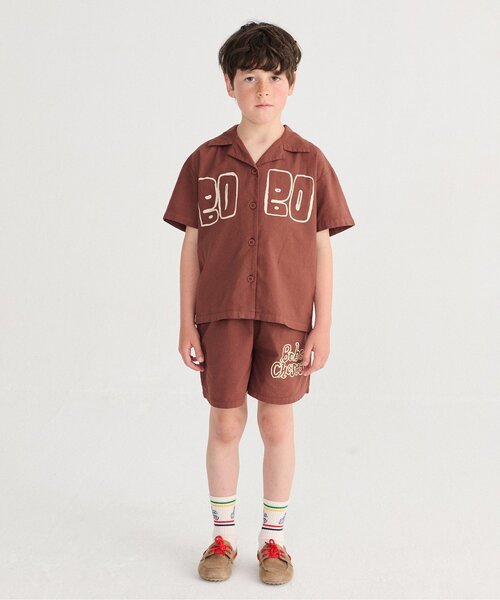 BOBO CHOSES（ボボショーズ）の「Bobo Choses Thin 半袖シャツ【キッズ】（シャツ/ブラウス・キッズ・ブラウン・100/110/120/130）」の4枚目の写真