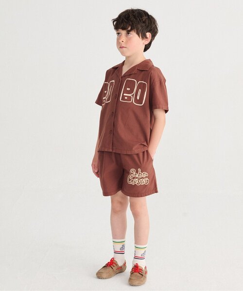 BOBO CHOSES（ボボショーズ）の「Bobo Choses Thin 半袖シャツ【キッズ】（シャツ/ブラウス・キッズ・ブラウン・100/110/120/130）」の5枚目の写真