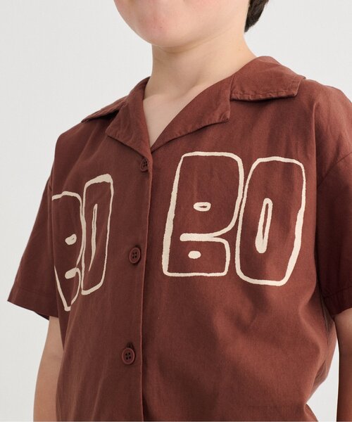 BOBO CHOSES（ボボショーズ）の「Bobo Choses Thin 半袖シャツ【キッズ】（シャツ/ブラウス・キッズ・ブラウン・100/110/120/130）」の7枚目の写真