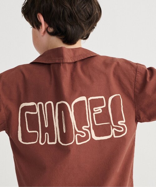 BOBO CHOSES（ボボショーズ）の「Bobo Choses Thin 半袖シャツ【キッズ】（シャツ/ブラウス・キッズ・ブラウン・100/110/120/130）」の8枚目の写真