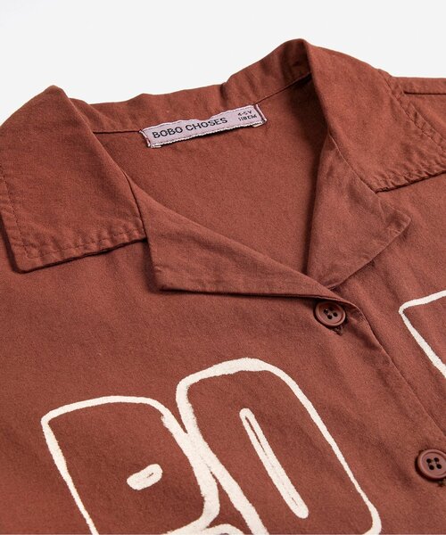 BOBO CHOSES（ボボショーズ）の「Bobo Choses Thin 半袖シャツ【キッズ】（シャツ/ブラウス・キッズ・ブラウン・100/110/120/130）」の10枚目の写真