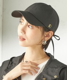 Revis.（レヴィス）の「Revis:〈UVカット / 撥水 / 透湿〉リボン キャップ（キャップ）」
