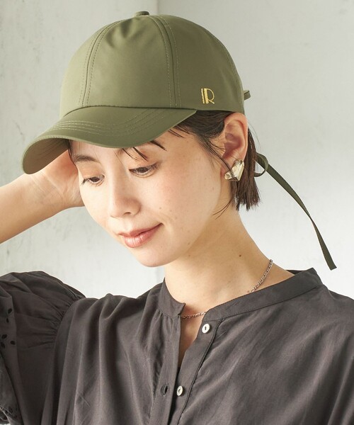 Revis.(レヴィス)の「Revis:〈UVカット / 撥水 / 透湿〉リボン キャップ(キャップ・レディース・ブラック/オリーブ/ベージュ系・ONE SIZE)」の14枚目の写真