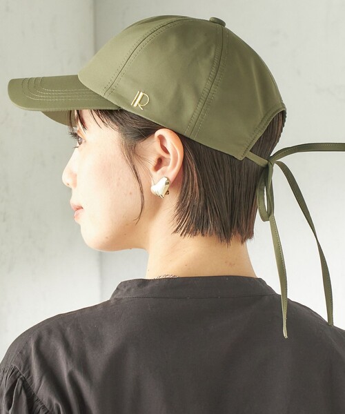 Revis.(レヴィス)の「Revis:〈UVカット / 撥水 / 透湿〉リボン キャップ(キャップ・レディース・ブラック/オリーブ/ベージュ系・ONE SIZE)」の15枚目の写真