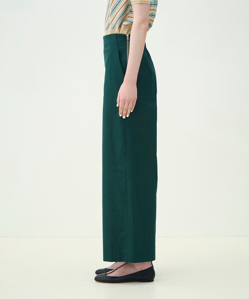 MACPHEE（マカフィー）の「コットンレーヨンリネンストレッチ ストレートパンツ（その他パンツ・レディース・ライトベージュ/チャコールグレー/ブルー/グリーン・32/34/36）」の7枚目の写真