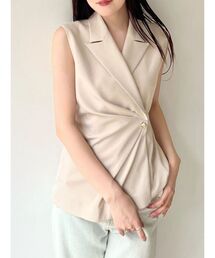 MERCURYDUO（マーキュリーデュオ）の「アシメドレープジレ（ベスト）」