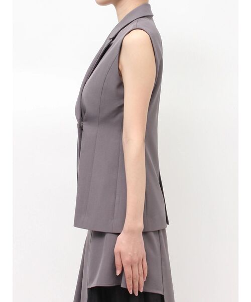 MERCURYDUO(マーキュリーデュオ)の「アシメドレープジレ(ベスト・レディース・グレー/ベージュ・FREE)」の22枚目の写真