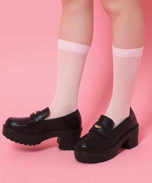 cs T&P(シーエスティーアンドピー)の「厚底コインローファー(パンプス・レディース・ブラック/ブラック系1・L/M/S/LL)」の21枚目の写真