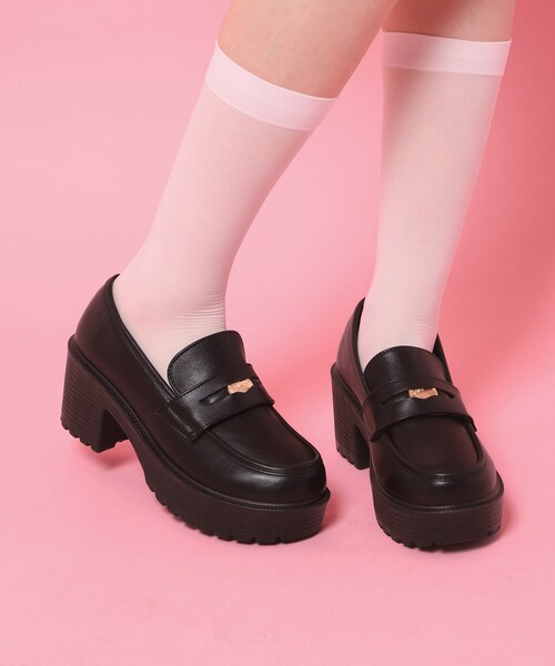 cs T&P(シーエスティーアンドピー)の「厚底コインローファー(パンプス・レディース・ブラック/ブラック系1・L/M/S/LL)」の22枚目の写真