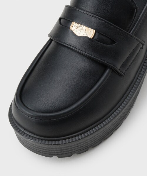 cs T&P(シーエスティーアンドピー)の「厚底コインローファー(パンプス・レディース・ブラック/ブラック系1・L/M/S/LL)」の12枚目の写真