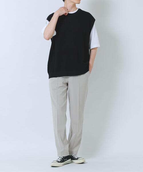 ITEMS URBANRESEARCH(アイテムズ アーバンリサーチ)の「接触冷感 TRテーパードスラックス(その他パンツ・メンズ・ブラック/ネイビー/ベージュ/グレー・SMALL/MEDIUM/LARGE)」の9枚目の写真
