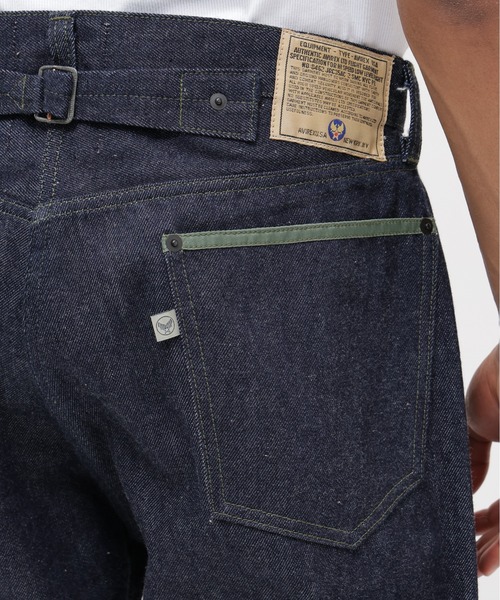 AVIREX（アヴィレックス）の「AVIREX HERITAGE DENIM Type-1 PANTS "NYLON" / アヴィレックス ヘリテージデニム タイプワンパンツ ナイロン（デニムパンツ・メンズ・セージグリーン・30/32/34/38/36）」の13枚目の写真