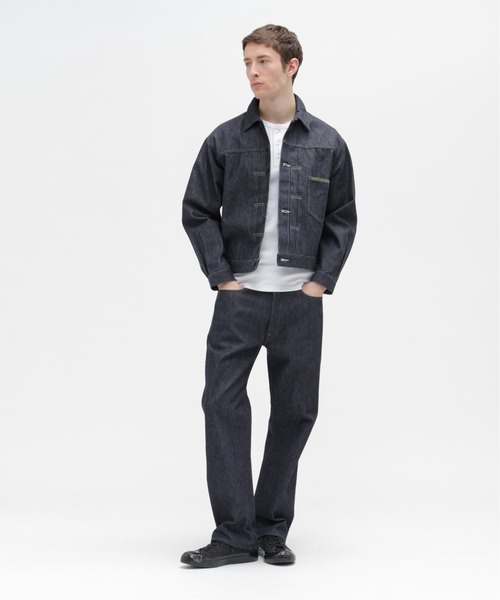 AVIREX（アヴィレックス）の「AVIREX HERITAGE DENIM Type-1 PANTS "NYLON" / アヴィレックス ヘリテージデニム タイプワンパンツ ナイロン（デニムパンツ・メンズ・セージグリーン・30/32/34/38/36）」の2枚目の写真