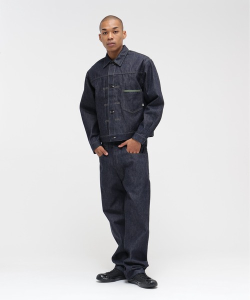 AVIREX（アヴィレックス）の「AVIREX HERITAGE DENIM Type-1 PANTS "NYLON" / アヴィレックス ヘリテージデニム タイプワンパンツ ナイロン（デニムパンツ・メンズ・セージグリーン・30/32/34/38/36）」の5枚目の写真