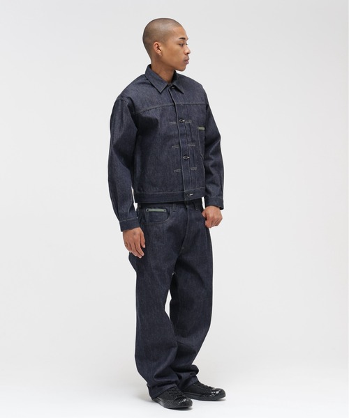 AVIREX（アヴィレックス）の「AVIREX HERITAGE DENIM Type-1 PANTS "NYLON" / アヴィレックス ヘリテージデニム タイプワンパンツ ナイロン（デニムパンツ・メンズ・セージグリーン・30/32/34/38/36）」の6枚目の写真