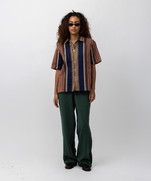 UNION(UNION TOKYO)(ユニオン)の「UNION TOKYO JACQUARD SS SHIRT ユニオントーキョー シャツ(シャツ/ブラウス・メンズ・ネイビー/ベージュ・XL/L/M/S)」の3枚目の写真
