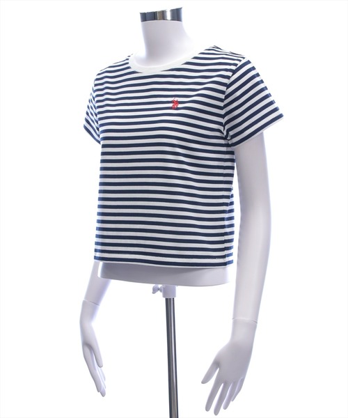 U.S. POLO ASSN.(ユーエスポロアッスン)の「【U.S. POLO ASSN.】clear 別注 ベーシックTシャツ(Tシャツ/カットソー・レディース・ブラック/ピンク/オフホワイト/ホワイト×ネイビー・F)」の6枚目の写真