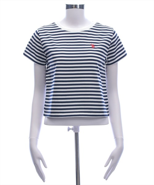 U.S. POLO ASSN.(ユーエスポロアッスン)の「【U.S. POLO ASSN.】clear 別注 ベーシックTシャツ(Tシャツ/カットソー・レディース・ブラック/ピンク/オフホワイト/ホワイト×ネイビー・F)」の14枚目の写真