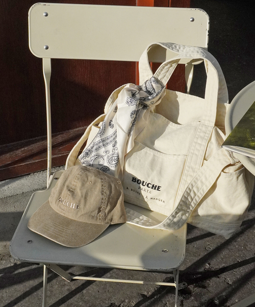 SLOBE IENA（スローブイエナ）の「BOUCHE SLOBE別注 CAP（キャップ・レディース・アイボリー/カーキ・FREE）」の13枚目の写真