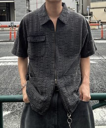 Asymmetry neck polo / アシンメトリーネックポロ（ポロシャツ）｜EPNK
