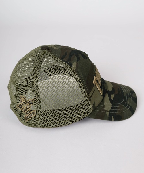 THRASHER(スラッシャー)の「【79】【THRASHER/スラッシャー】 ブラック/カモフラ 3Dブランドロゴ メッシュキャップ(キャップ・メンズ・ダークグリーン/ブラック・FREE)」の7枚目の写真
