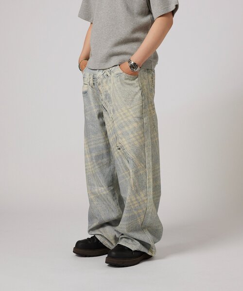 WHO'S WHO gallery(フーズフーギャラリー)の「【BLESS YOU】 トロンプルイユデニム(デニムパンツ・メンズ・サックスブルー・LARGE/MEDIUM/SMALL/X-SMALL)」の12枚目の写真
