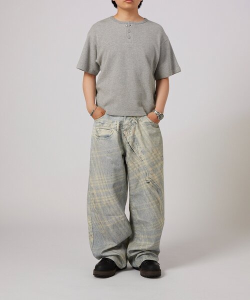 WHO'S WHO gallery(フーズフーギャラリー)の「【BLESS YOU】 トロンプルイユデニム(デニムパンツ・メンズ・サックスブルー・LARGE/MEDIUM/SMALL/X-SMALL)」の15枚目の写真