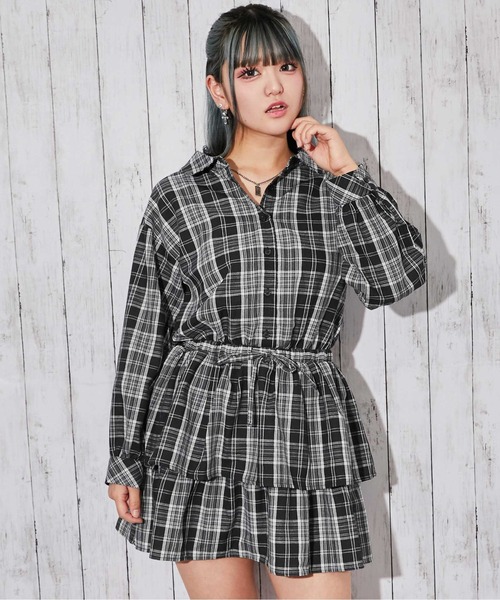GORGE(ゴージ)の「《3WAY・ウエストドロスト》シャツワンピース/Y2K/春夏秋/全2色(シャツワンピース・レディース・ブラック系/ブラック・F)」の22枚目の写真
