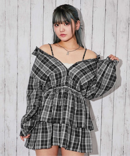 GORGE(ゴージ)の「《3WAY・ウエストドロスト》シャツワンピース/Y2K/春夏秋/全2色(シャツワンピース・レディース・ブラック系/ブラック・F)」の3枚目の写真