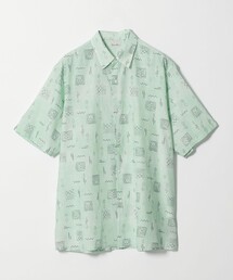 ＜Steven Alan＞ プリント レギュラーカラー ショートスリーブ シャツ BOX