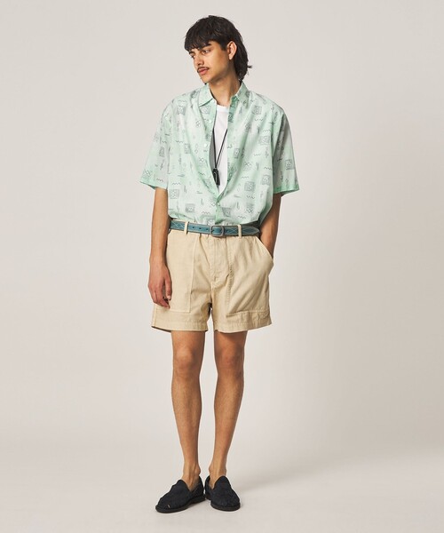 Steven Alan(スティーブンアラン)の「<Steven Alan> プリント レギュラーカラー ショートスリーブ シャツ BOX(シャツ/ブラウス・メンズ・ライム/ダークブラウン/ナチュラル・M/S/XL/L)」の19枚目の写真
