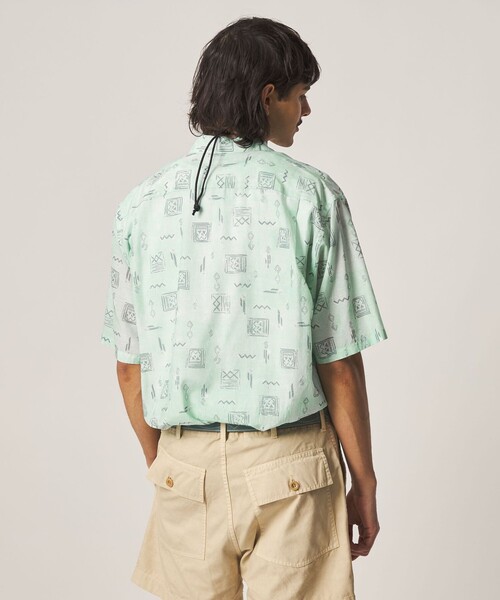 Steven Alan(スティーブンアラン)の「<Steven Alan> プリント レギュラーカラー ショートスリーブ シャツ BOX(シャツ/ブラウス・メンズ・ライム/ダークブラウン/ナチュラル・M/S/XL/L)」の16枚目の写真
