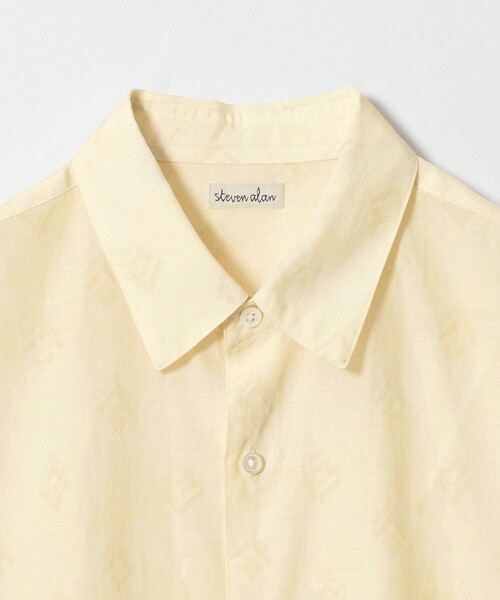 Steven Alan(スティーブンアラン)の「<Steven Alan> プリント レギュラーカラー ショートスリーブ シャツ BOX(シャツ/ブラウス・メンズ・ライム/ダークブラウン/ナチュラル・M/S/XL/L)」の7枚目の写真
