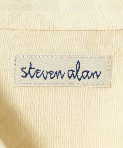 Steven Alan(スティーブンアラン)の「<Steven Alan> プリント レギュラーカラー ショートスリーブ シャツ BOX(シャツ/ブラウス・メンズ・ライム/ダークブラウン/ナチュラル・M/S/XL/L)」の20枚目の写真