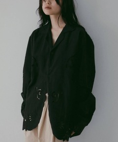 anuke アンヌーク　Cutwork Opencollar Shirts Cutwork Opencollar Shirts（シャツ/ブラウス）｜anuke（アンヌーク